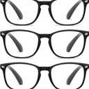 5-Pack CCVOO Mix & Match Reading Glasses for Women - Lightweight, Comfortable Fit, Clear Vision - Blue Light Blocking, +4.0