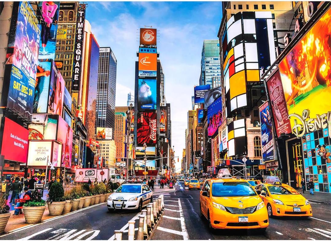Jigsaw Puzzle - 1000 Piece Jigsaw Puzzles for Adults, Family Game - New York City - 27 x 20 Inches - Challenging Family Activity Perfect for Game Nights, Ideal for Her Him