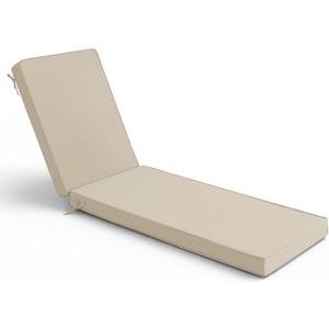 Summsun Outdoor Chaise Lounge Cushions, 80 x 26 x 3 Inch, Cream
Sun Lounger Replacement Cushion Pads, Water Resistant, Fade Resistant, Removable Cover, Straps, Fit for Patio, Pool, Beach