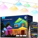 Govee Permanent Outdoor Lights 2, 150ft RGBIC Outdoor Lights with 108 LED Lights, IP67 Waterproof, 100 Scene Modes with 40lm White for Outdoor Decorations, Works with Alexa, Google Assistant, White