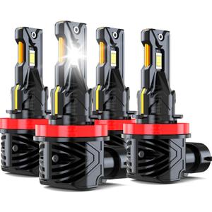 Lights Compatible for Nissan Sentra Light Bulbs High Low Beam for Off Road, Years: 2013 2014 2015 2016 2017 2018, Pack of 4