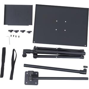 HANABASS Adjustable Laptop Tripod Stand Metal Projector Stand Detachable Tray Height Adjustable For Office Home Stage