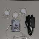 Under Cabinet Puck Lighting Kit, Atmosphere Ambiance Lighting, Dimmable Wireless RF LED Remote Control, Daisy Chain Linable, AC120V to DC12V, Hardwired or Wall Plug, 6 Lights, Daylight