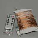 Twinkle Star 200 LED 66 FT Copper Fairy String Lights 8 Modes LED, USB Powered with Remote Control for Christmas Tree Wedding Party Home Decoration, Warm White