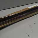 Pushglossy 1 Pcs 36" Double Bubble Kerf Door Sweep 1-3/4" Wide Vinyl Weatherstrip Seal for Exterior Doors, Energy Efficient Draft Stopper, Easy Slide in Installation, Blocks Dust/insects/noise (Brown)