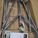 Heavy Duty Clothes Rack Load 450 LBS, Metal Garment Rack, Standing Rolling Clothing Rack for Hanging Clothes with Sturdy Wheels & Shelves, Portable Closet Wardrobe Rack,Sliver