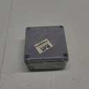 Co. 4" x 4" x 3" PVC Plastic Junction Conduit Box with Pre Molded 3/4" & 1/2" Conduit Holes, Easy to knock out covers, Metal screws