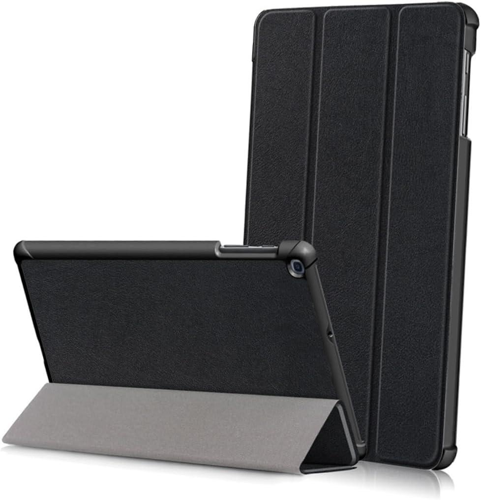 Leather Tablet Cover for Protective Case Precise Cutouts and Easy Access Black