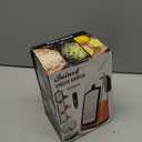 Cheese Grater with Garlic Crusher- Box Grater Vegetable Shredder with 3 Stainless Steel Blades - Graters for Kitchen- Cheese Graters with Handle - Garlic Mincer Tool and Vegetable Peeler