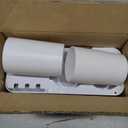 iHave Toothbrush Holders for Bathrooms, 2 Cups Toothbrush Holder Wall Mounted with Toothpaste Dispenser - Large Capacity Tray, Cosmetic Drawer - Bathroom Decor & Bathroom Accessories (White)