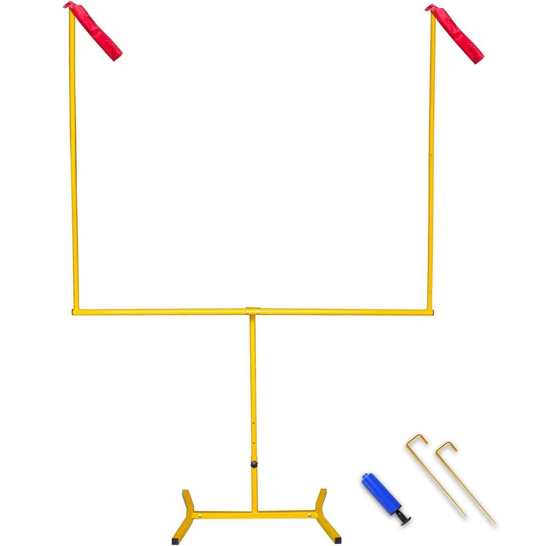 Football Goal Post, Adjustable Height Field Goal Post, Sturdy Steel Tube Frame, Powder Coating Anti-Rust Craft, Easy to Assemble