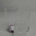 Candle Clear Glass Cylinder Centerpieces Vases Table Decoration 3 Pieces