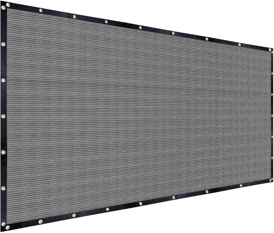 FAIR WIND Shade Cloth 90% Sun Shade Fabric Privacy Screen Shade Cover Patio Canopy with Grommets Shade Net for Garden Outdoor Pergola 12 x 16 FT - Grey (Gray)