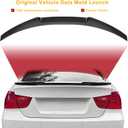KHK E90 Rear Spoiler, Gloss Black Rear Trunk Spoiler Wings, ABS Material M4 Style Rear Spoiler Wing Lid Fits for 2006-2011 BMW E90 3-Series 4 Door Sedan & 2008-2011 for BMW M3 Sedan