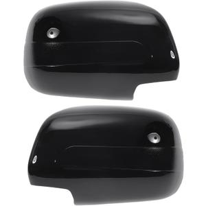 X AUTOHAUX Pair ABS Plastic Car Rear View Driver Passenger Side Mirror Cover Cap Overlay Gloss Black for Lexus RX350 2007-2009 RX330 2004-2006 SUV Mirror Guard Covers
