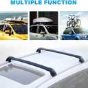 JDMON Compatible with Roof Rack Cross Bars KIA Sorento 2015 2016 2017 2018 with Side Rails Anti-theft Locks Desigh, Aluminum Luggage Rack Crossbar for Rooftop Cargo Bag Carrier Kayak Canoe Bike, Black