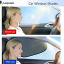 2-Pack Car Window Shades | Mesh Static adsorption Side Window Anti-UV Sunshade Curtain | Universal Fit 99% Vehicles | Foldable Car Shades