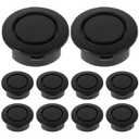 Gatuida 10pcs Universal Car Bumper Hole Plug Covers, Black Rubber Caps for Rear Bumper Radar Holes, Easy Installation, Exterior Accessories for Auto and Truck