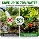 300FT Drip Irrigation System Kit, Quick Push-to-Connect Auto Garden Watering Irrigation System with 70FT 1/2'' & 230FT 1/4'' Tubing, Adjustable Dripper Sprayers for Raised Bed, Lawn, Greenhouse