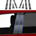 Car Door Window B C Pillar Trim Film Carbon Fiber Style for Honda CRV CR-V 2023 2024 2025 2026 2027 Automotive Exterior Accessories Pillar Post Protection Decor TPU Sticker Cover 8-Pcs Kit
