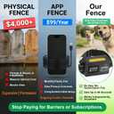 GPS Wireless Dog Fence System – Adjustable 65-6800 ft, Invisible Electric Anti Escape Collar Fence with 3 Training Modes, Waterproof. Stops Digging & Jumping, No Subscription, for Medium & Large Dogs