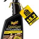 Meguiar's Gold Class Rich Leather Cleaner and Conditioner 3-in-1 Spray, Non-Greasy Car Leather Cleaner and Conditioner Treatment with Advanced UV Protection, 15.2 Oz Spray Bottle
