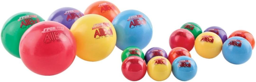 Sportime 4 in. Multi-Purpose Inflatable All-Balls, Set of 6