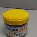 278 Pcs Lacing Letters Beads, Uppercase Alphabet Learning Toys, 10 Color Rainbow Alphabet Beads with 18 Laces, Preschool & Home Educational Toy for Kids Ages 3+, Back to School Supplies