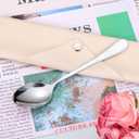 2 x Dads Ice Cream Spoon, Dad Gifts from Daughter, Birthday Gifts Christmas Stocking Stuffers for Dad, Gift for DAD Who Wants Nothing, Fathers Day Stainless Steel Ice Cream Spoons, Husband Gift from Wife