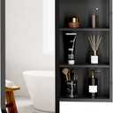 20"x26" Bathroom Medicine Cabinet Wall-Mounted Mirror with Storage
Black Scalloped Edge Metal Frame Mirror Stepless Adjustable Shelves Recessed or Surface Mount Reversible Door