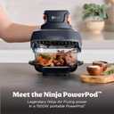 Ninja Crispi 4-in-1 Glass Air Fryer | 450F | Non-Toxic | 4QT & 6-Cup Glass Containers w/Lids | Microwave, Freezer, Dishwasher Safe | Max Crisp, Air Fry, Bake, Recrisp | Cyberspace Gray, FN101GY