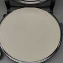 KLAIF 12" Electric Countertop Pizza Oven Indoor With Ceramic Stone, Dual Adjustable Temperature Controls, Includes 4 Pizza Tools, LMR-Black