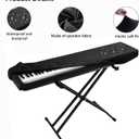 88 Keys Piano Cover, Waterproof Dustproof Keyboard Protector, Adjustable Drawstring for Yamaha 88-Key Digital Pianos