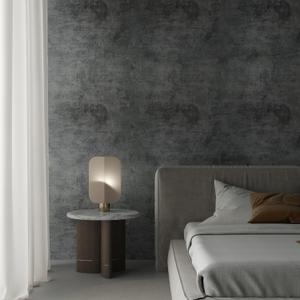 TOTIO Gray Concrete Wallpaper Matte Thick Dark Grey Cement Contact Paper Peel Stick Countertop Paper Removable Waterproof Adhesive Furniture Stickers Industrial Style Vinyl Wall Sticker 24x354 inch