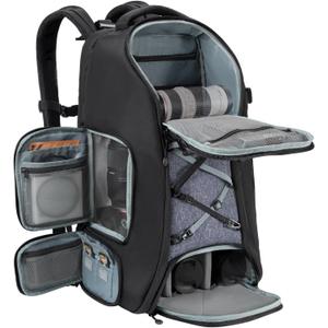 K&F Concept Camera Backpack,Camera Bags for Photographers 30L Large Capacity with Raincover and 16 Inch Laptop Compartment Compatible for Canon/Nikon/Sony/DJI Mavic Drone Travel