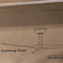 ABZ 52 Inch Ceiling Fans with Lights and Remote Control, Outdoor Ceiling Fan with Light 3 Blades Propeller Solid Wood Ceiling Fan for Indoor Bedroom Living Room, Walnut Wood