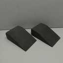 Foam Wedge Slant Board, 2 Pack Squat Wedge for Yoga, Calf Stretching, Physical Therapy & Foot Rehabilitation - Exercise Blocks for Squats, Balance, Pushup & Pilates (Black)