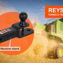 864209 3 in 1 ATV/UTV Trailer Hitch Towing Ball Mount with 2 inch Trailer Ball, Fits 2 inch Hitch Receiver