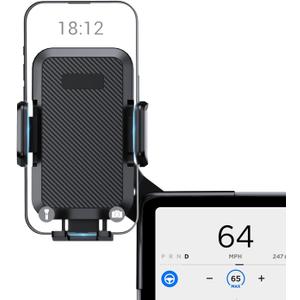 BASENOR 2025 2026 Tesla Model Y 3 Phone Mount Holder Strong Adhesion 360 Adjustable Cell Phone Holder Stand Tesla Model Y Juniper Tesla Model 3 Highland Interior Accessories Fit for iPhone & Android