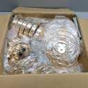Funrous 6 Pcs 19.3" Gold Metal Flower Table Centerpieces for Wedding
