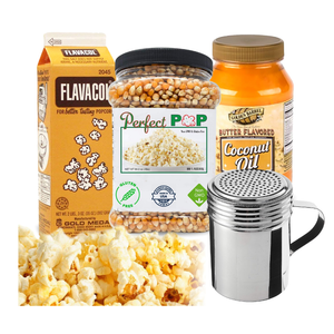 Perfectware Movie Night Popcorn Set (Popcorn Kernels, Salt, Oil and Shaker) Exp: 03/26/2025