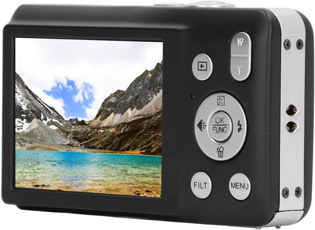 C7 8K 68MP Digital Camera, 2.7in Timer Shoot Beauty Camera, Filter Video Recording Compact Digital Camera, Portable Daily Travel 16X Zoom Smart Camera (Black)