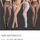 CHRLEISURE Women's Sparkle Rhinestone Fishnets, Sexy Sparkly Glitter Party Concert Outfit Fishnet Stockings