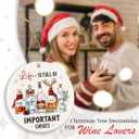 2 x Wine Ornaments for Christmas Tree  Funny Christmas Ornament Life is Full of Important Choices  Christmas Tree Decorations for Wine Lovers