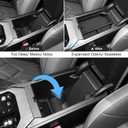 for 2025 2026 BMW X3 Center Console Organizer for BMW X3 G45 (30 xDrive/M50 xDrive), Durable ABS Plastic&Anti-Slip Rubber 2025 X3 Console Tray Insert for 2026 2025 BMW X3 Interior Accessories