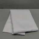 OWENIE Sally White Curtains for Bedroom 63 Inch Length 2 Panels Set, Solid Soft Light Filtering Rod Pocket Living Room Window Treatment Thermal Insulated Curtains Drapes, W40 x L63 Inch, White