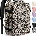 Capolo Travel Backpack for Women Men Waterproof Laptop Backpack Flight Approved Carry On Backpack Overnight Weekender Bag for Business, Work, Traveling Fits 17 '' Laptop, Leopard