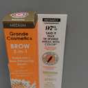 Grande Cosmetics GrandeBROW 2-in-1 Tinted Brow Gel + Brow Enhancing Serum (0.07 Fl Oz (Pack of 1), Medium)