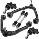 A-Premium 6Pcs Front Suspension Kit, Upper Control Arm, Sway Bar Link