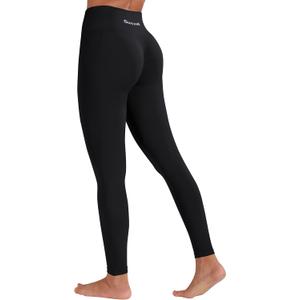 Sunzel Scrunch Butt Lifting Leggings for Women High Waisted Seamless Workout Leggings Gym Yoga Pants (X-Large, Plain Black)